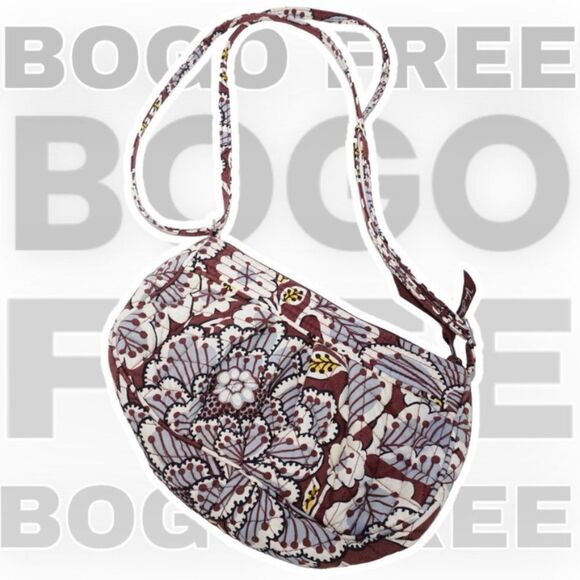 Vera Bradley BOGO FREE SALE Slate Blooms Crossbody Bag - Picture 1 of 9